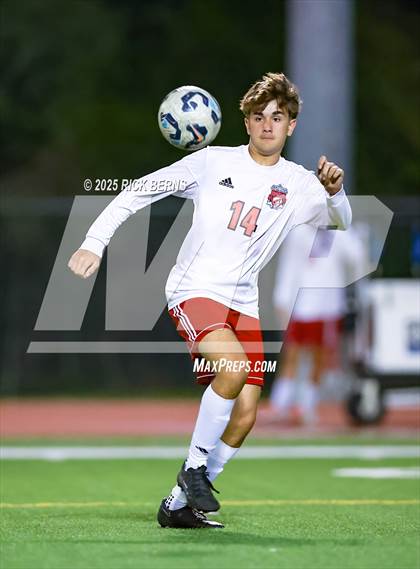 Thumbnail 2 in Grand Oaks vs Langham Creek (UIL 6A D2 Soccer Area Playoffs) photogallery.