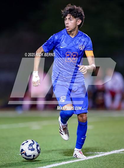 Thumbnail 3 in Grand Oaks vs Langham Creek (UIL 6A D2 Soccer Area Playoffs) photogallery.