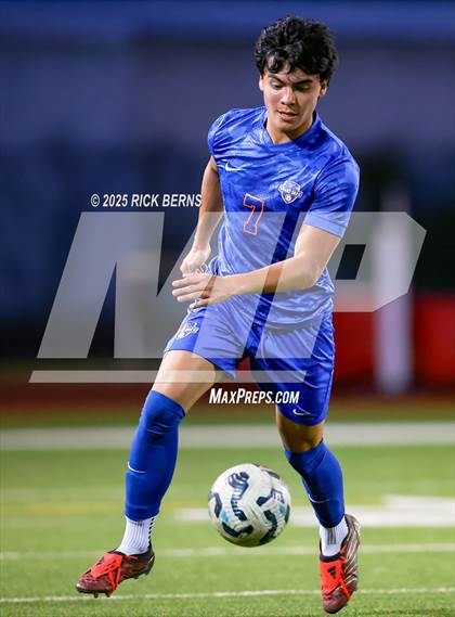 Thumbnail 2 in Grand Oaks vs Langham Creek (UIL 6A D2 Soccer Area Playoffs) photogallery.