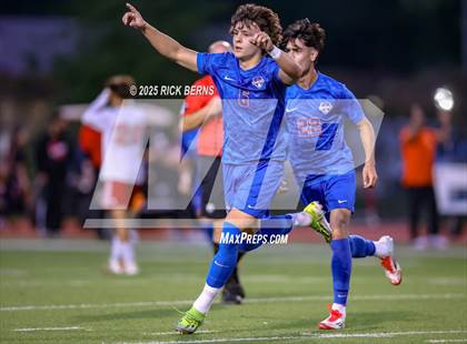 Thumbnail 3 in Grand Oaks vs Langham Creek (UIL 6A D2 Soccer Area Playoffs) photogallery.