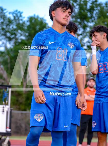 Thumbnail 2 in Grand Oaks vs Langham Creek (UIL 6A D2 Soccer Area Playoffs) photogallery.
