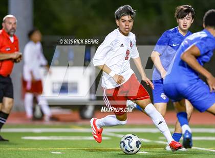 Thumbnail 1 in Grand Oaks vs Langham Creek (UIL 6A D2 Soccer Area Playoffs) photogallery.