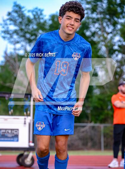 Thumbnail 3 in Grand Oaks vs Langham Creek (UIL 6A D2 Soccer Area Playoffs) photogallery.