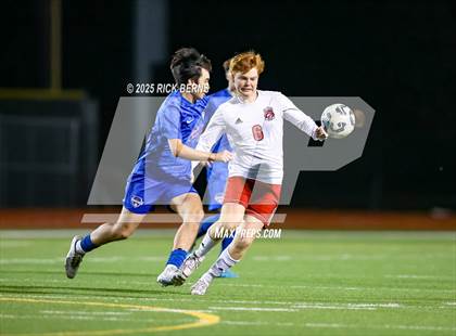 Thumbnail 3 in Grand Oaks vs Langham Creek (UIL 6A D2 Soccer Area Playoffs) photogallery.