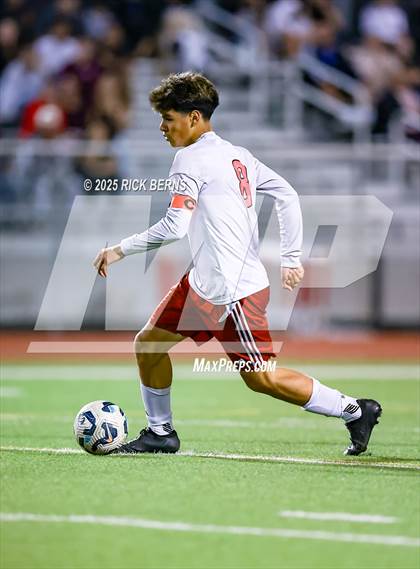 Thumbnail 2 in Grand Oaks vs Langham Creek (UIL 6A D2 Soccer Area Playoffs) photogallery.