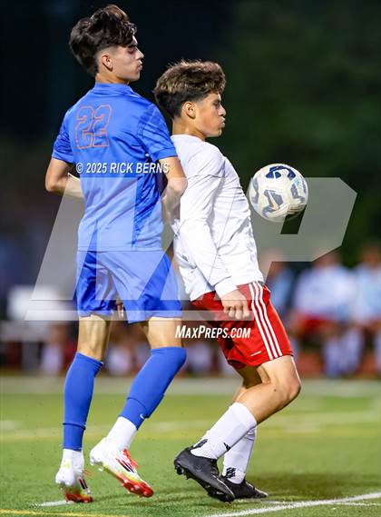 Thumbnail 3 in Grand Oaks vs Langham Creek (UIL 6A D2 Soccer Area Playoffs) photogallery.