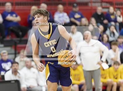 Thumbnail 1 in Civic Memorial vs. East St. Louis(IHSA Class 3A Regionals) photogallery.