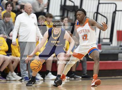 Thumbnail 2 in Civic Memorial vs. East St. Louis(IHSA Class 3A Regionals) photogallery.