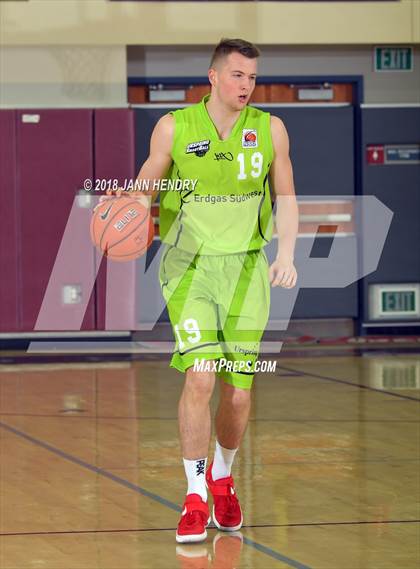 Thumbnail 3 in San Gabriel Academy vs. Urspring (Ulm, Germany) (Rancho Mirage Holiday Invitational) photogallery.