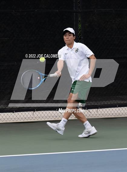 Thumbnail 2 in McAllen Memorial vs Lebanon Trail (UIL 5A Boys Singles State Quarterfinal) photogallery.