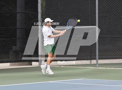 Thumbnail 2 in McAllen Memorial vs Lebanon Trail (UIL 5A Boys Singles State Quarterfinal) photogallery.