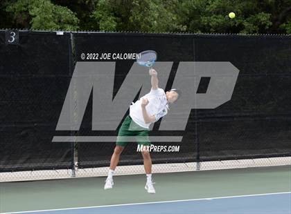 Thumbnail 1 in McAllen Memorial vs Lebanon Trail (UIL 5A Boys Singles State Quarterfinal) photogallery.