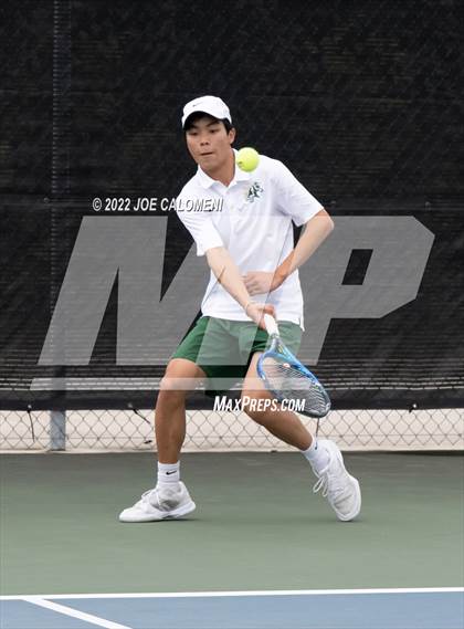 Thumbnail 1 in McAllen Memorial vs Lebanon Trail (UIL 5A Boys Singles State Quarterfinal) photogallery.