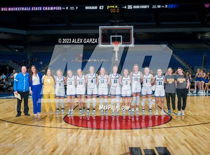 Thumbnail 3 in Huckabay vs Irion County (UIL 1A Basketball Semifinal) photogallery.