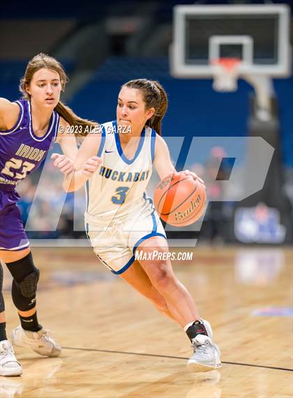 Thumbnail 3 in Huckabay vs Irion County (UIL 1A Basketball Semifinal) photogallery.