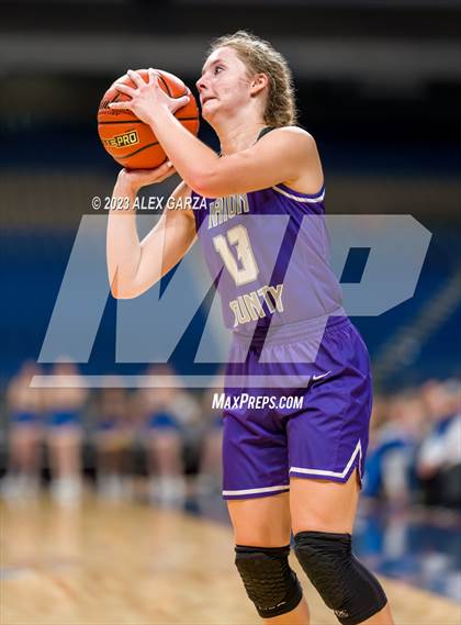 Thumbnail 3 in Huckabay vs Irion County (UIL 1A Basketball Semifinal) photogallery.