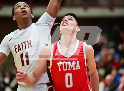 Thumbnail 1 in (CHSAA 3A Boys Basketball First Round) Yuma vs Faith Christian photogallery.