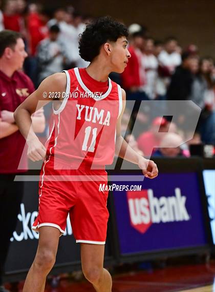Thumbnail 1 in (CHSAA 3A Boys Basketball First Round) Yuma vs Faith Christian photogallery.