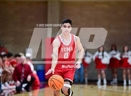 Thumbnail 3 in (CHSAA 3A Boys Basketball First Round) Yuma vs Faith Christian photogallery.