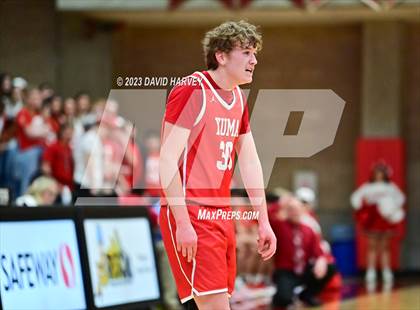 Thumbnail 2 in (CHSAA 3A Boys Basketball First Round) Yuma vs Faith Christian photogallery.