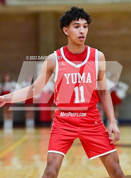 Thumbnail 2 in (CHSAA 3A Boys Basketball First Round) Yuma vs Faith Christian photogallery.