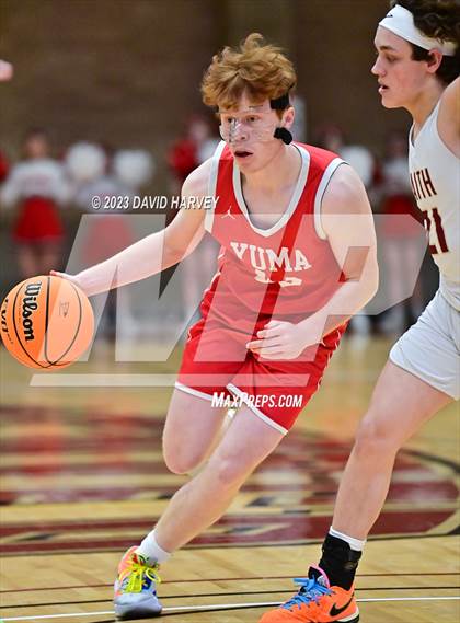 Thumbnail 1 in (CHSAA 3A Boys Basketball First Round) Yuma vs Faith Christian photogallery.