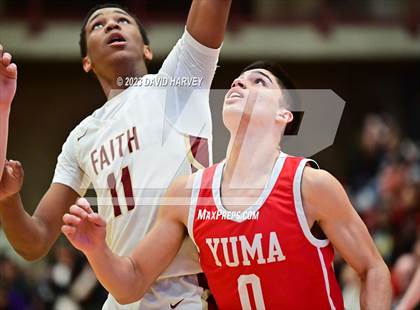 Thumbnail 3 in (CHSAA 3A Boys Basketball First Round) Yuma vs Faith Christian photogallery.