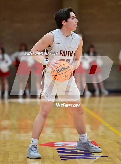 Thumbnail 1 in (CHSAA 3A Boys Basketball First Round) Yuma vs Faith Christian photogallery.