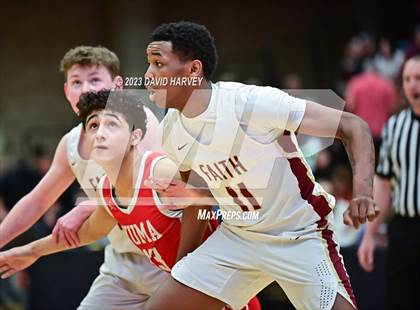 Thumbnail 3 in (CHSAA 3A Boys Basketball First Round) Yuma vs Faith Christian photogallery.