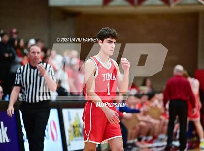 Thumbnail 2 in (CHSAA 3A Boys Basketball First Round) Yuma vs Faith Christian photogallery.