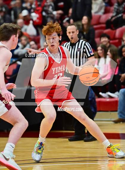 Thumbnail 1 in (CHSAA 3A Boys Basketball First Round) Yuma vs Faith Christian photogallery.