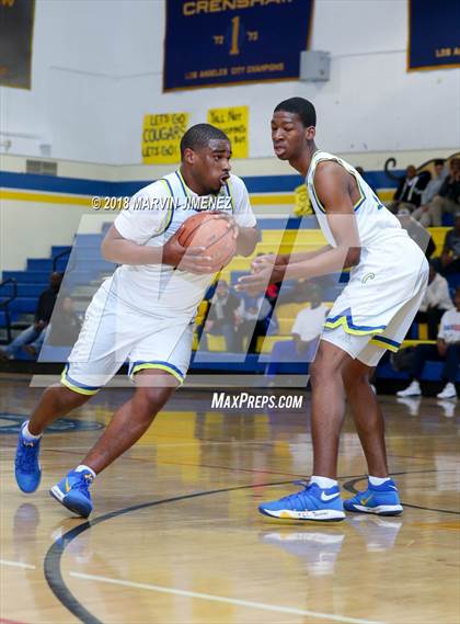 Thumbnail 3 in Crenshaw vs El Camino Real (CIF LACS 3rd Round Playoff) photogallery.