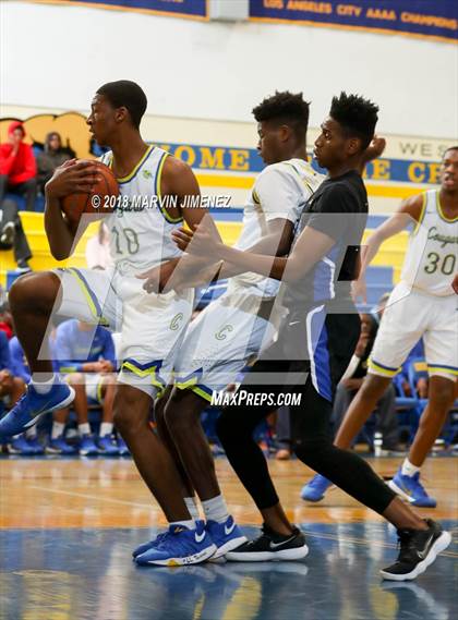 Thumbnail 1 in Crenshaw vs El Camino Real (CIF LACS 3rd Round Playoff) photogallery.