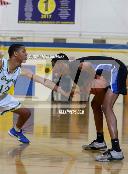 Thumbnail 1 in Crenshaw vs El Camino Real (CIF LACS 3rd Round Playoff) photogallery.