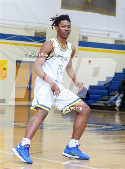 Thumbnail 2 in Crenshaw vs El Camino Real (CIF LACS 3rd Round Playoff) photogallery.