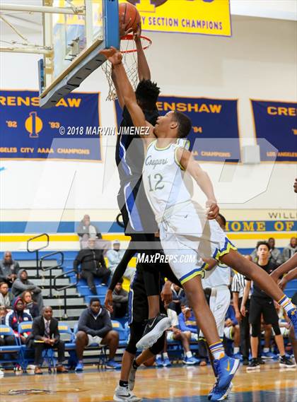 Thumbnail 1 in Crenshaw vs El Camino Real (CIF LACS 3rd Round Playoff) photogallery.