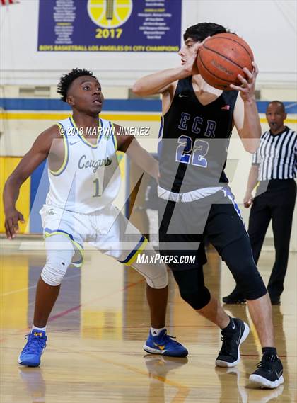 Thumbnail 3 in Crenshaw vs El Camino Real (CIF LACS 3rd Round Playoff) photogallery.