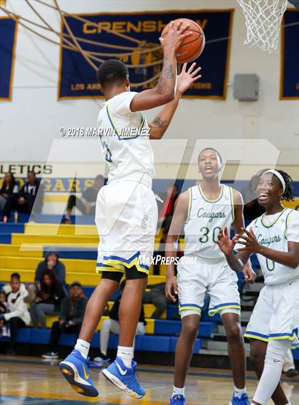 Thumbnail 1 in Crenshaw vs El Camino Real (CIF LACS 3rd Round Playoff) photogallery.