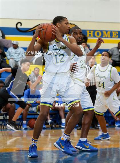 Thumbnail 2 in Crenshaw vs El Camino Real (CIF LACS 3rd Round Playoff) photogallery.