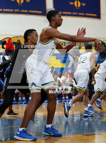 Thumbnail 1 in Crenshaw vs El Camino Real (CIF LACS 3rd Round Playoff) photogallery.