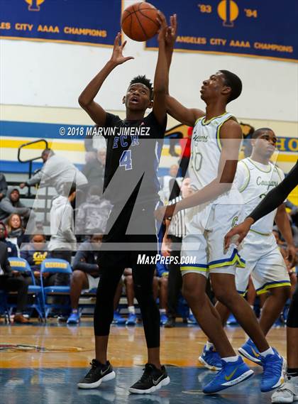 Thumbnail 2 in Crenshaw vs El Camino Real (CIF LACS 3rd Round Playoff) photogallery.