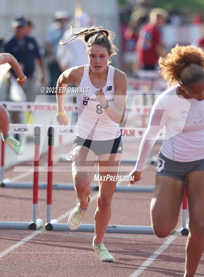 Thumbnail 1 in CIF State Track and Field Championship (Girls 100 Meter Hurdles) photogallery.