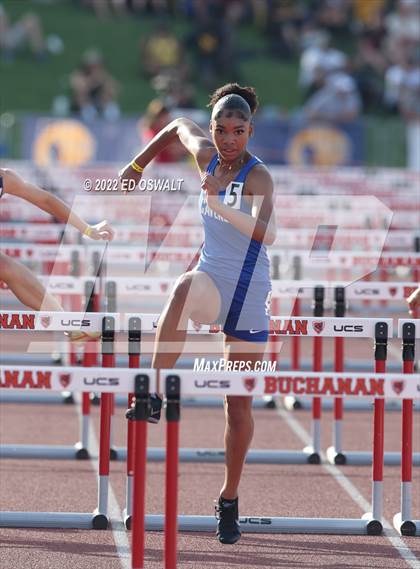 Thumbnail 2 in CIF State Track and Field Championship (Girls 100 Meter Hurdles) photogallery.