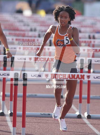 Thumbnail 3 in CIF State Track and Field Championship (Girls 100 Meter Hurdles) photogallery.