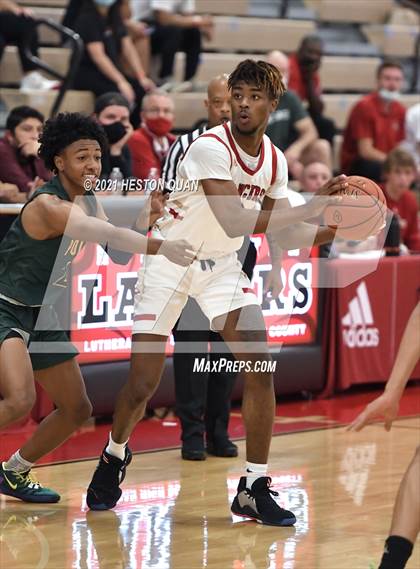 Thumbnail 2 in Long Beach Poly @ Orange Lutheran (CIF-SS D2AA Playoffs) photogallery.