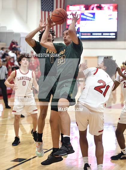 Thumbnail 2 in Long Beach Poly @ Orange Lutheran (CIF-SS D2AA Playoffs) photogallery.