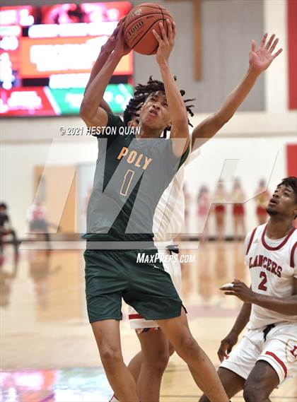 Thumbnail 1 in Long Beach Poly @ Orange Lutheran (CIF-SS D2AA Playoffs) photogallery.