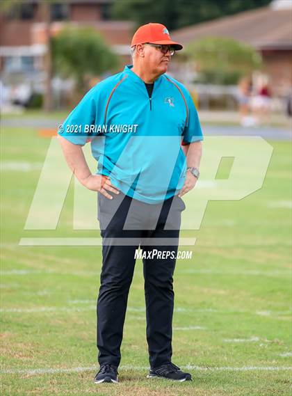 Thumbnail 1 in Plant City Raiders vs. Lake Gibson Braves (Kickoff Classic) photogallery.