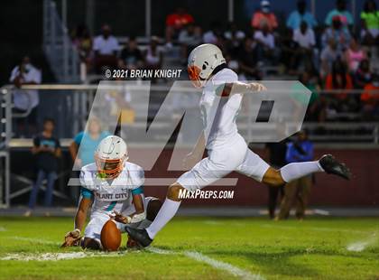 Thumbnail 1 in Plant City Raiders vs. Lake Gibson Braves (Kickoff Classic) photogallery.