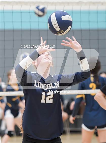 Thumbnail 2 in Lincoln Prep vs Bourgade Catholic (Epic Tourneys Volleyball Invite) photogallery.